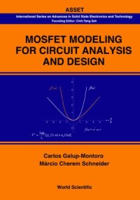 cover of the book MOSFET modeling for circuit analysis and design