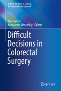 cover of the book Difficult Decisions in Colorectal Surgery