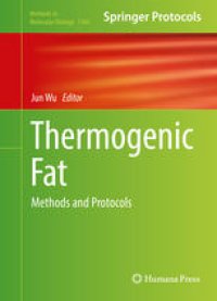 cover of the book Thermogenic Fat: Methods and Protocols