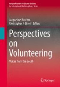 cover of the book Perspectives on Volunteering: Voices from the South