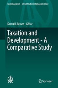 cover of the book Taxation and Development - A Comparative Study