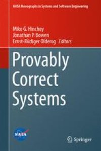 cover of the book Provably Correct Systems