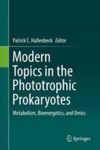 cover of the book Modern Topics in the Phototrophic Prokaryotes: Metabolism, Bioenergetics, and Omics