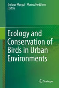 cover of the book Ecology and Conservation of Birds in Urban Environments