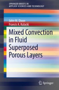 cover of the book Mixed Convection in Fluid Superposed Porous Layers