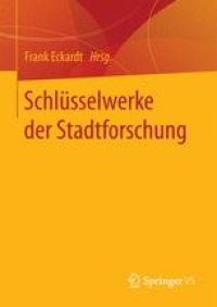 cover of the book Schlüsselwerke der Stadtforschung