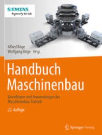 cover of the book Handbuch Maschinenbau: Grundlagen und Anwendungen der Maschinenbau-Technik