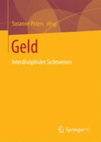 cover of the book Geld: Interdisziplinäre Sichtweisen