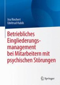 cover of the book Betriebliches Eingliederungsmanagement bei Mitarbeitern mit psychischen Störungen