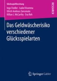 cover of the book Das Geldwäscherisiko verschiedener Glücksspielarten