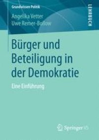 cover of the book Bürger und Beteiligung in der Demokratie: Eine Einführung