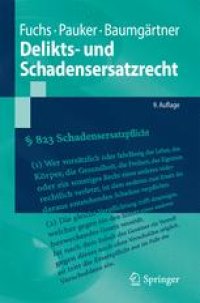 cover of the book Delikts- und Schadensersatzrecht