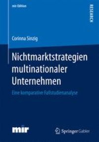 cover of the book Nichtmarktstrategien multinationaler Unternehmen: Eine komparative Fallstudienanalyse