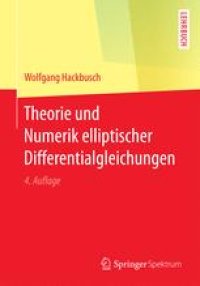 cover of the book Theorie und Numerik elliptischer Differentialgleichungen