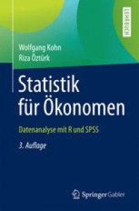 cover of the book Statistik für Ökonomen: Datenanalyse mit R und SPSS