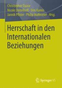 cover of the book Herrschaft in den Internationalen Beziehungen