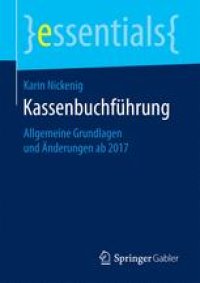 cover of the book Kassenbuchführung: Allgemeine Grundlagen und Änderungen ab 2017