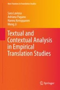 cover of the book Textual and Contextual Analysis in Empirical Translation Studies