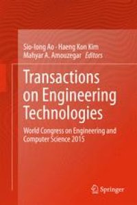 cover of the book Transactions on Engineering Technologies: World Congress on Engineering and Computer Science 2015