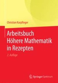 cover of the book Arbeitsbuch Höhere Mathematik in Rezepten