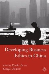 cover of the book Developing Business Ethics in China