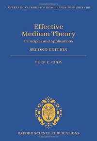 cover of the book Effective medium theory principles and applications