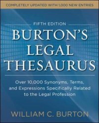 cover of the book Burtons Legal Thesaurus