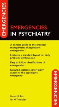 cover of the book Emergencies in psychiatry