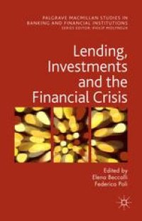 cover of the book Lending, Investments and the Financial Crisis