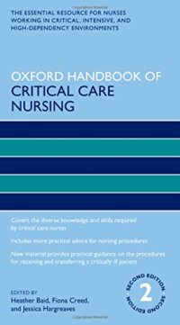 cover of the book Oxford handbook of critical care nursing