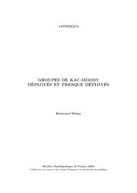 cover of the book Groupes de Kac-Moody déployés et presque déployés