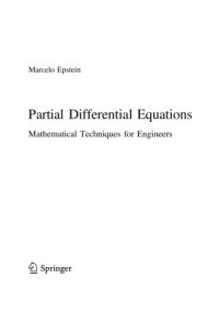 cover of the book Partial Differential Equations. Mathematical Techniques for Engineers