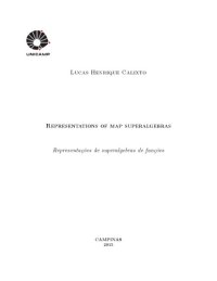 cover of the book Representations of map superalgebras [PhD thesis]