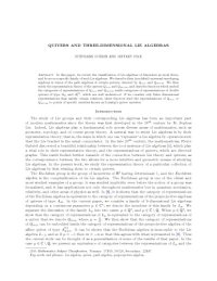 cover of the book Quivers and three-dimensional Lie algebras