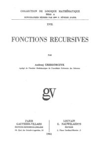 cover of the book Fonctions récursives