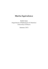 cover of the book Morita equivalence