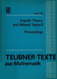 cover of the book Proceedings of the conference ergodic theory and related topics II, Georgenthal (Thuringia), GDR, April 20-25, 1986