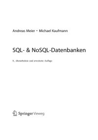 cover of the book SQL- & NoSQL-Datenbanken