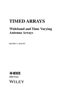 cover of the book Timed Arrays. Wideband and Time Varying Antenna Arrays