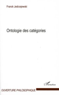 cover of the book Ontologie des catégories