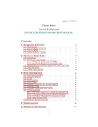 cover of the book Finite fields [Lecture notes]