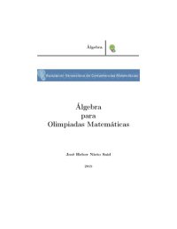 cover of the book Álgebra para Olimpiadas Matemáticas