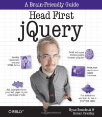 cover of the book Head First jQuery: A Brain-Friendly Guide