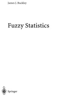 cover of the book Fuzzy Statistics