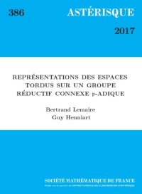 cover of the book Représentations des espaces tordus sur un groupe réductif connexe p-adique