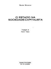 cover of the book O Estado na sociedade capitalista