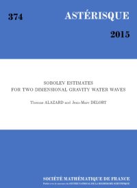 cover of the book Sobolev Estimates for Two Dimensional Gravity Water Waves