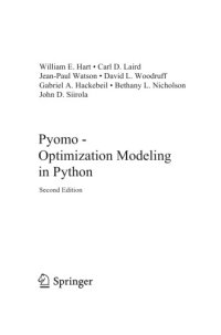 cover of the book Pyomo - Optimization Modeling in Python