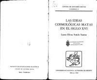 cover of the book Las ideas cosmológicas mayas en el siglo XVI