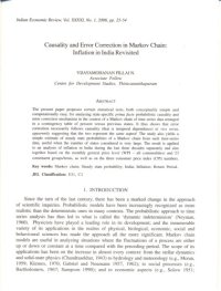 cover of the book Causality and error correction in Markov Chain: Inflation in India Revisited